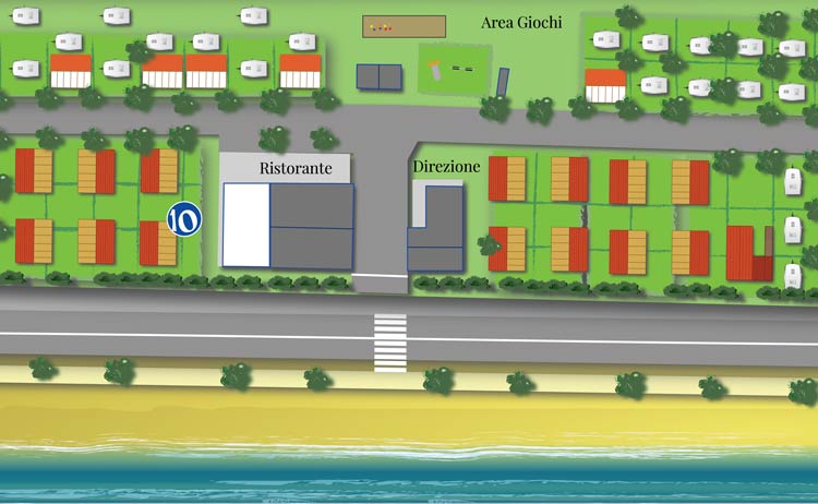 Posizione Casa Mobile 10 Mappa Casa Mobile 10