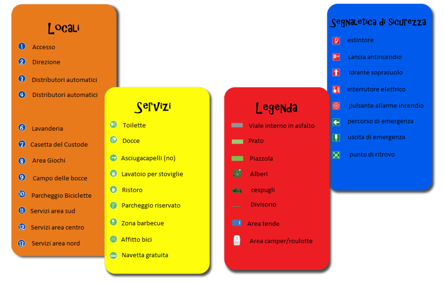 Mappa Camping Spiaggia di Velluto